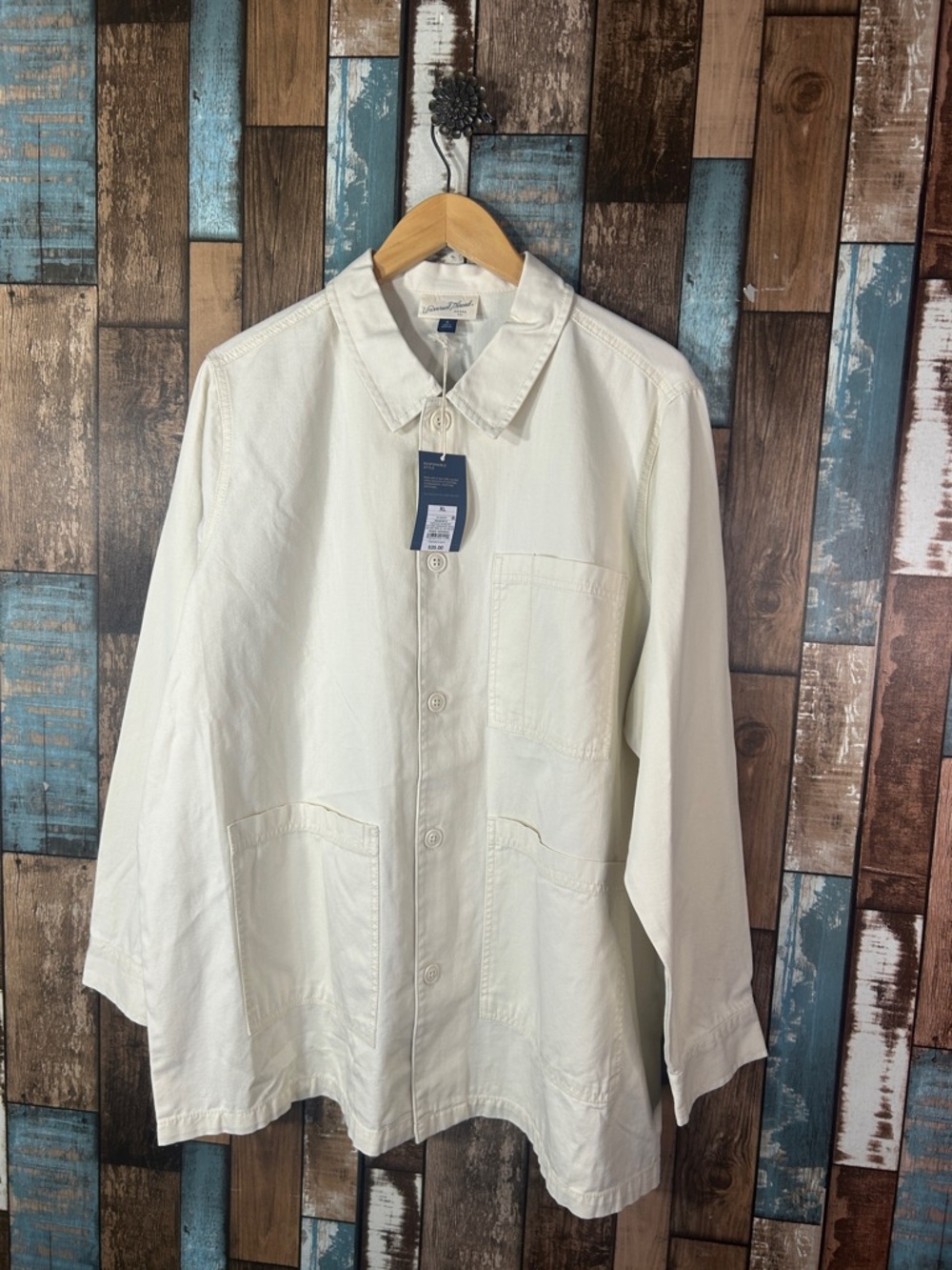 Cream Lightweight Shirt Jacket